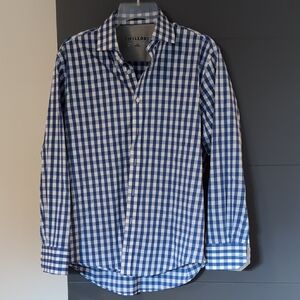 Twillory Cotton Blend Button Down Shirt Size 16 32/33 Tailored Fit